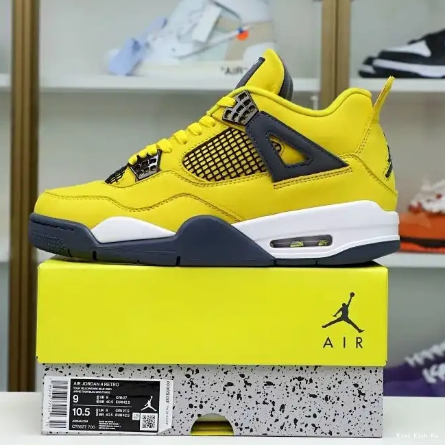 AIR JORDAN 4 Kimikick JORDAN AIR 2021 'LIGHTNING' RETRO 0818